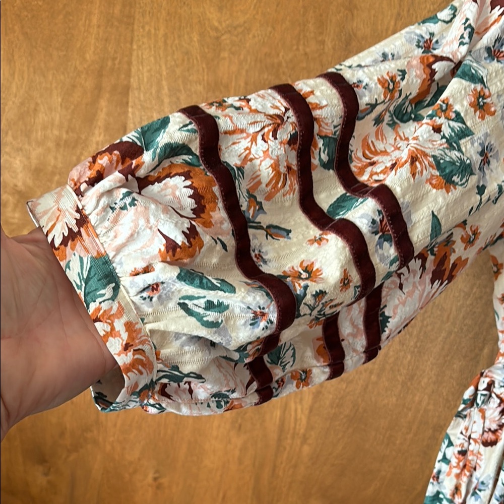 Floral Long Sleeve Dress - Picture 2 of 8